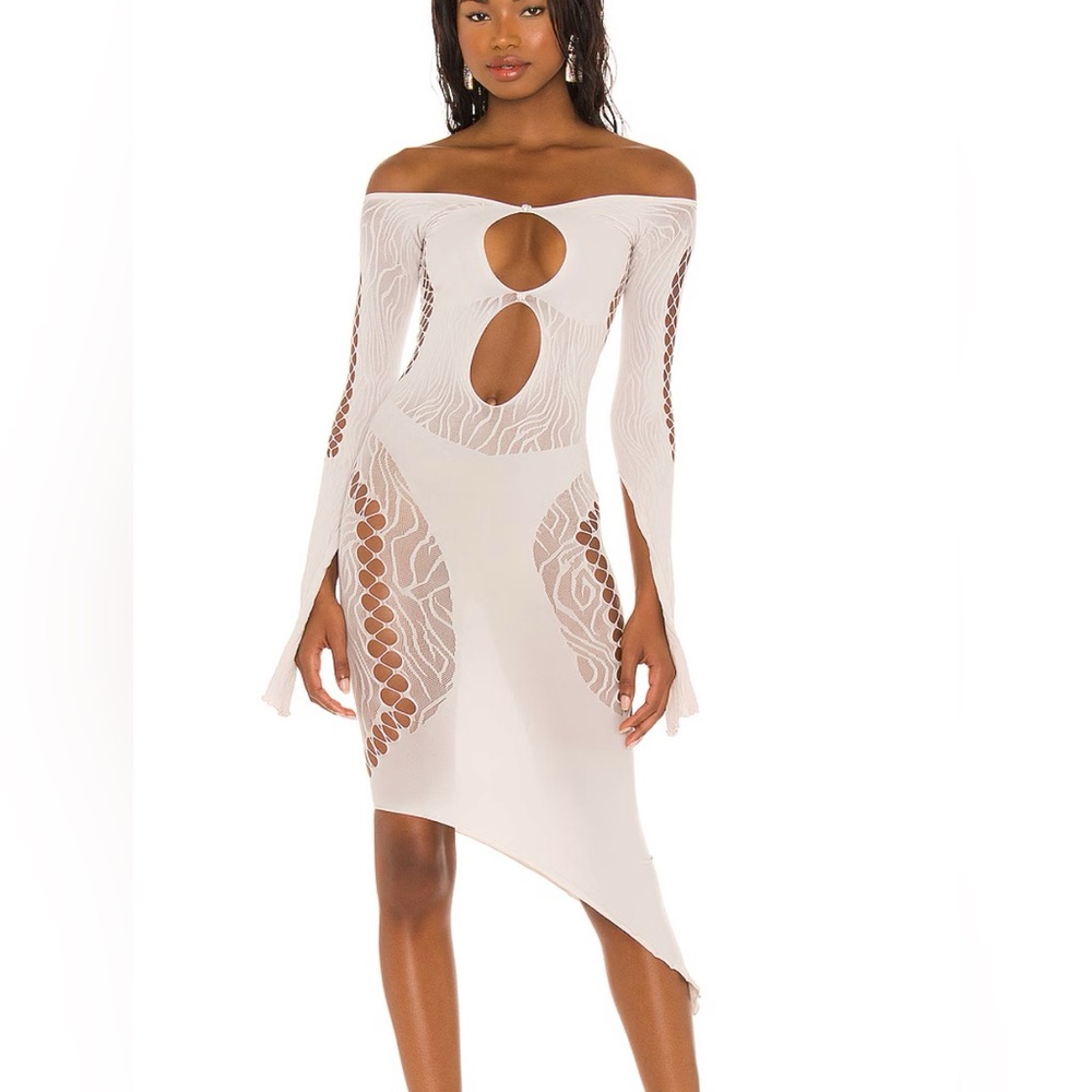 NEW Charlotte Dress in Bone - Poster Girl Revolve